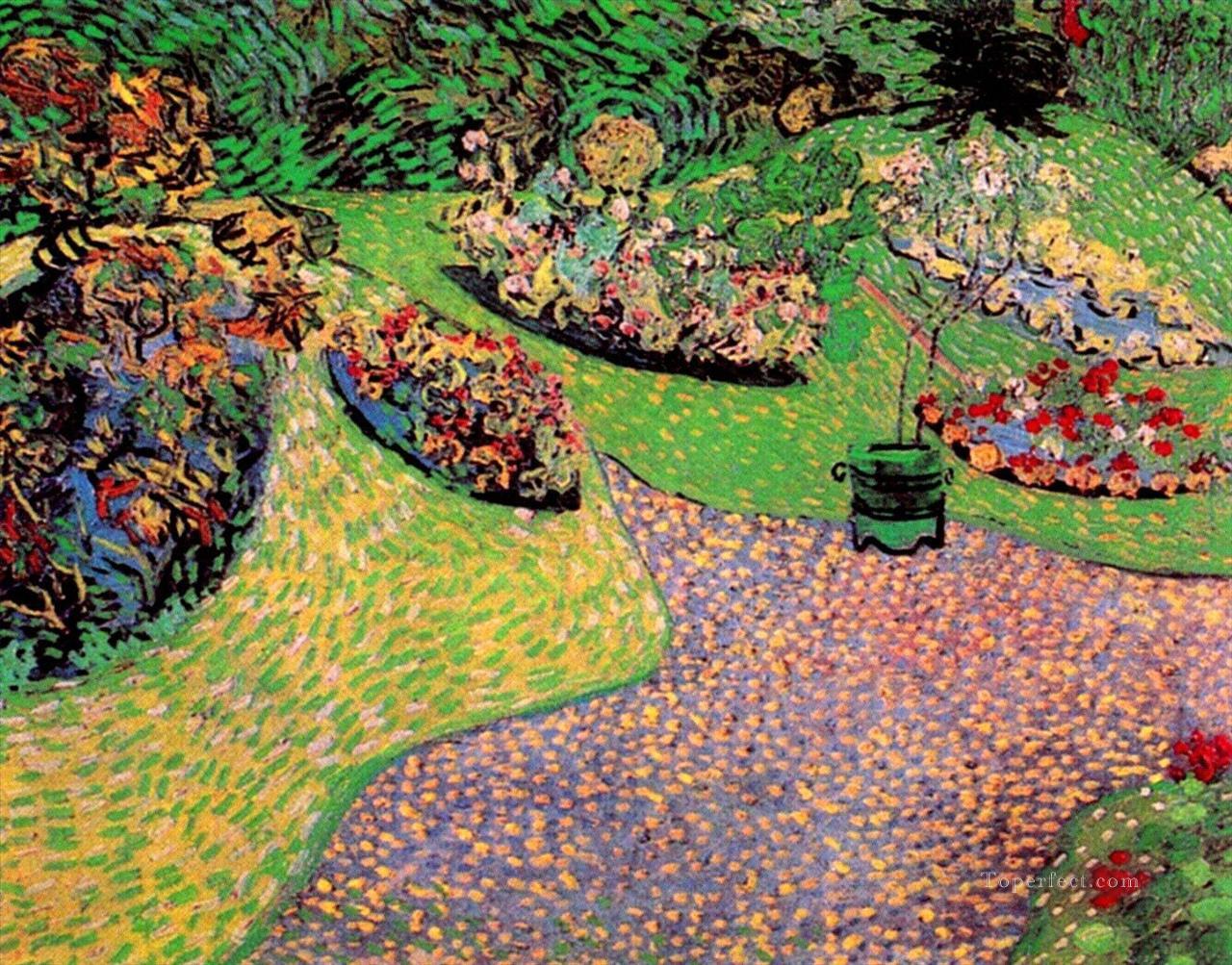 Jardín en Auvers Vincent van Gogh Pintura al óleo